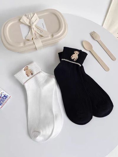 Medias en Negro Teddy 