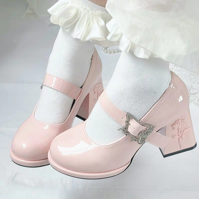 Zapatos Mary Jane – Edición Mariposa y Rosa