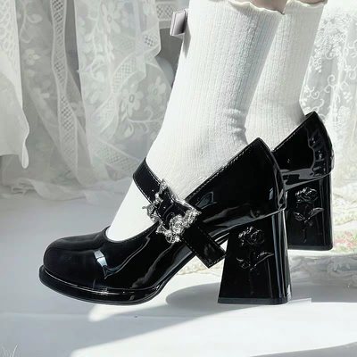 Zapatos Mary Jane – Edición Mariposa y Rosa