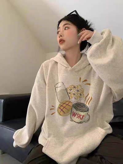 Buzo oversize color gris