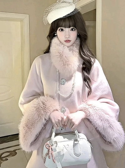 Tapado Coquette A-Line con Pelo Sintético Desmontable