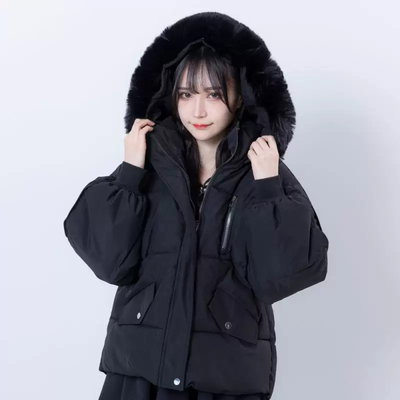 Campera Color Negro Estilo Oversize 