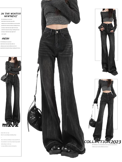 Jeans negro efecto vintage 