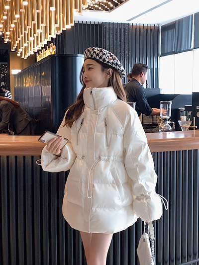 Campera acolchada color blanco