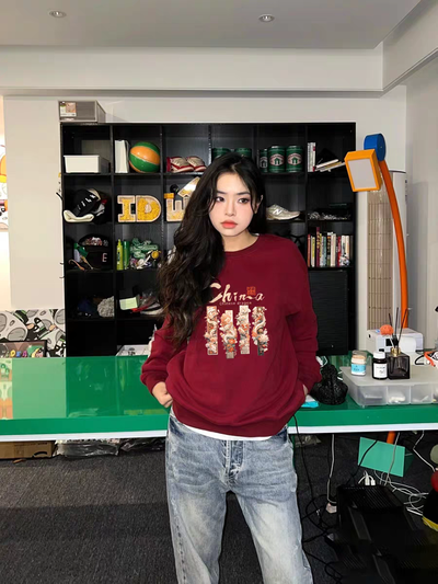 Buzo china color rojo