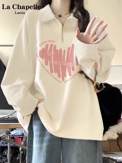 Buzo con diseño de corazon estilo polo