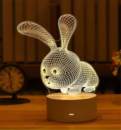 Lampara Velador LED 3D Escritorio USB  DE FUTBOL