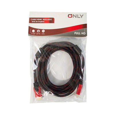 Cable HDMI 3 metros mallado