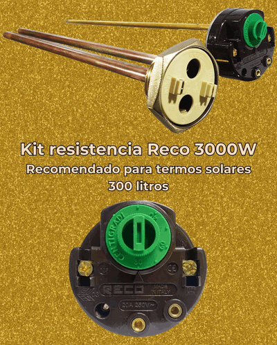 Kit de resistencia RECO 3000w para termotanques solares