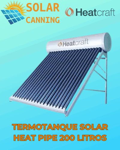 Termotanque Solar Heatcraft Heat Pipe 200 litros.