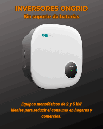 Kit 1 Ongrid Monofásico 5 kW con 4 Paneles Solares