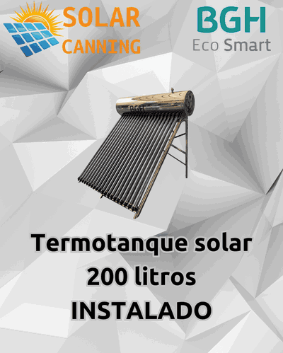 Termotanque Solar BGH Heat Pipe 200 litros.