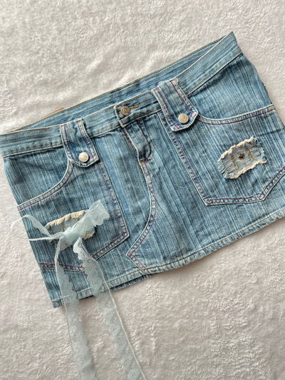 cute coquette mini skirt