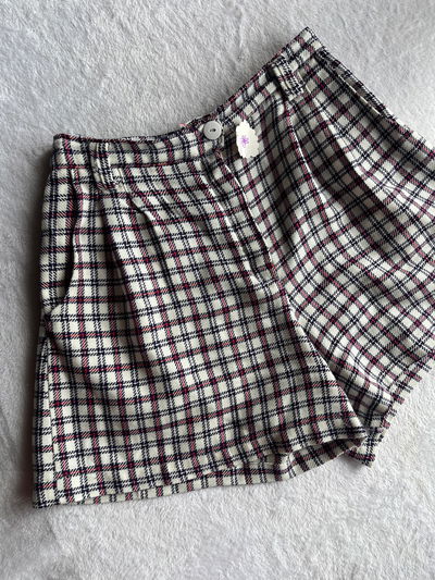 short sastrero tartán talle 36/38