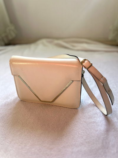  80s leather crossbody bag