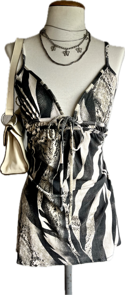 vestido piel de serpiente