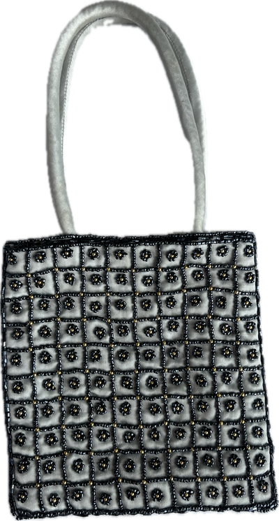 mini bag floral de mostacillas