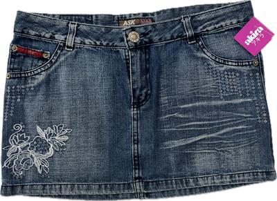 y2k denim mini skirt