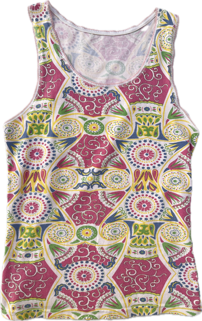 tank top pink & yellow