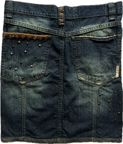 soho denim mini skirt