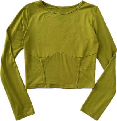 long sleeves corset top