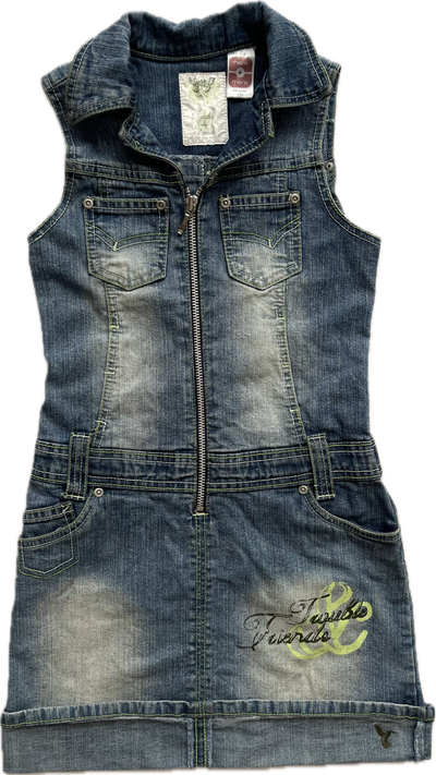  y2k denim dress 