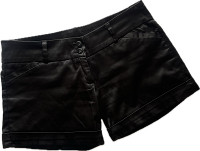 black mini shorts