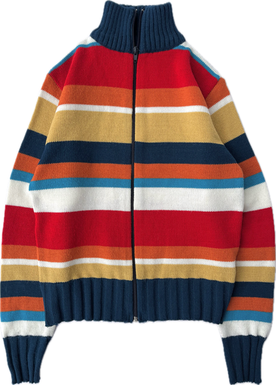 rainbow zip cardigan