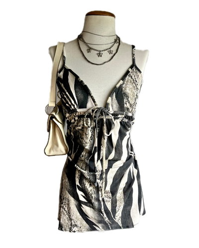 vestido piel de serpiente