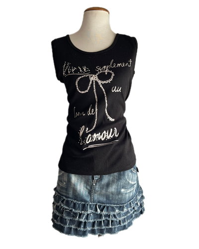 goth coquette tank top