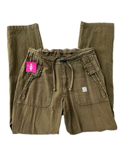 00s green boho pants