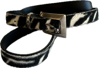 leather velt zebra
