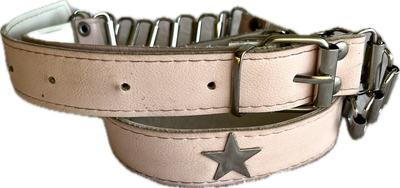 leather velt pink star