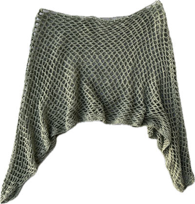 poncho de crochet