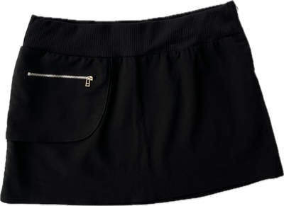 00s black mini skirt