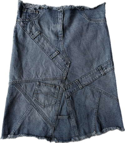 ossira denim midi skirt t38