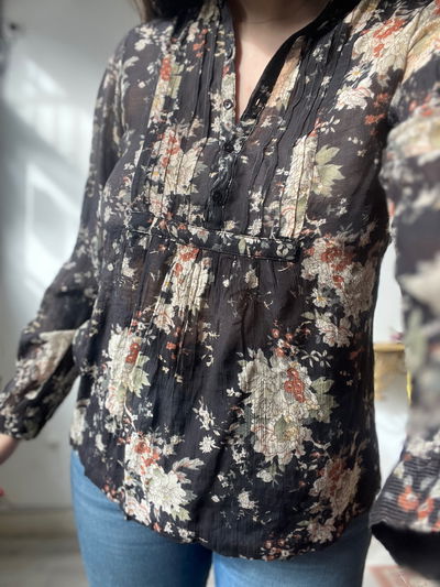 blusa peonias 