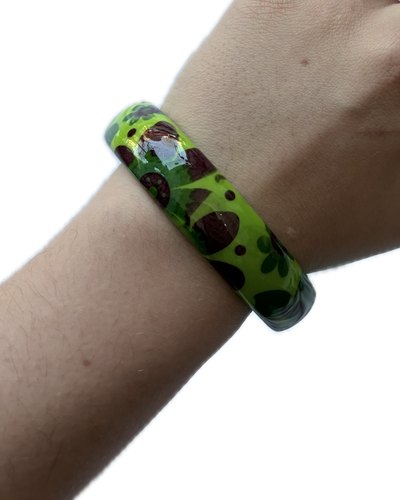 pulsera de carey verde limón #3
