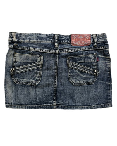 mini skirt ask denim