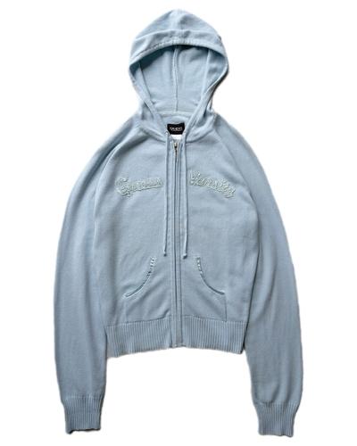 zip hoodie guess