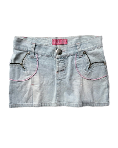 denim mini skirt t38