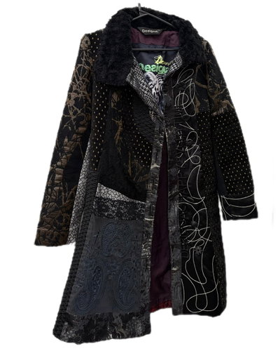 00s desigual patchwork coat