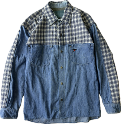 denim botton up 90s dad 