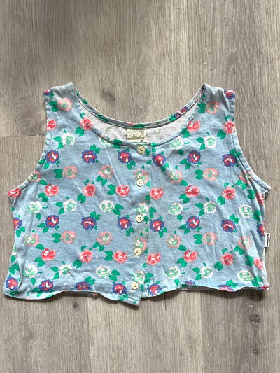 90s floral vest top