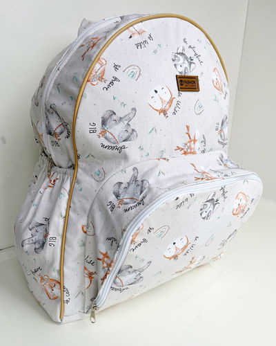 Mochila maternal de gabardina