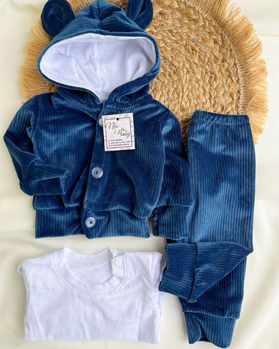 Conjunto de corderoy solo talle0