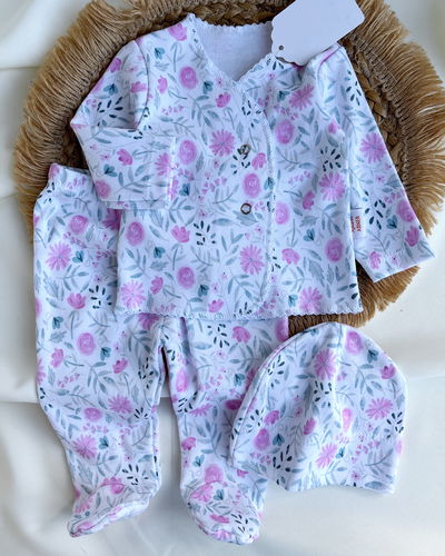 Ajuar 3 piezas estampado