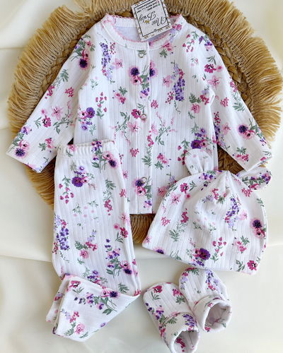 Ajuar 4 piezas estampado