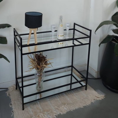 MESA RECIBIDORA MINI BAR ESPEJADO