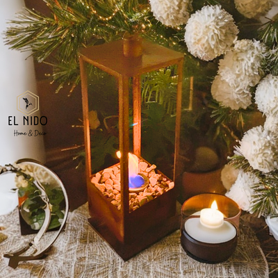 SET FANALES CON LLAMA (ALT:80-60-70/BASE 20 CM)